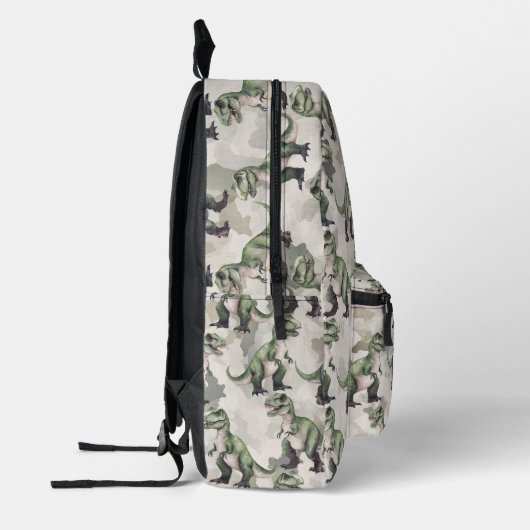Dinosaur Camouflage Desert Tan Backpack プリントバックパック (左)