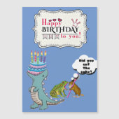 Dinosaur Card /Funny birthday card/ (正面)