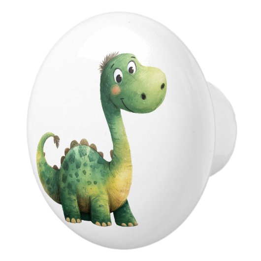 Dinosaur Ceramic Drawer Pull for Kids Nursery セラミックノブ (右)