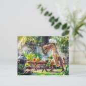 Dinosaur Chef at a Garden BBQ シーズンポストカード (スタンド正面)