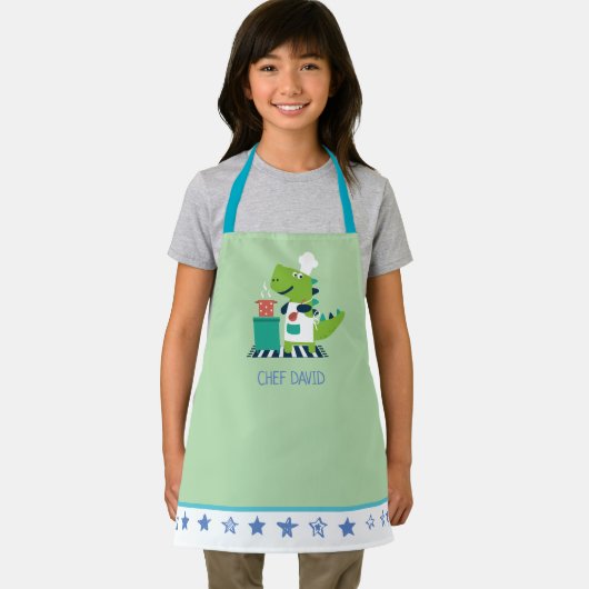 Dinosaur Chef Kids Apron エプロン (インサイチュ)