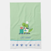 Dinosaur Chef Kitchen Towel キッチンタオル (縦)
