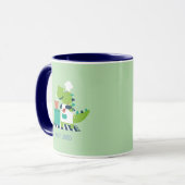 Dinosaur Chef Personalized Mug マグカップ (正面左)