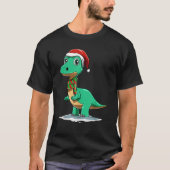 Dinosaur Christmas Dinosaur Lover Santa Dinosaur C Tシャツ (正面)