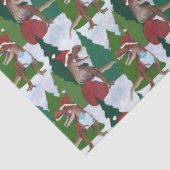Dinosaur Christmas T-Rex Santa 薄葉紙 (詳細)