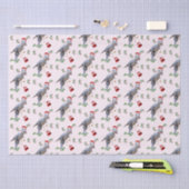 Dinosaur Christmas Tissue Paper 薄葉紙 (クラフト)