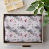 Dinosaur Christmas Tissue Paper 薄葉紙 (ギフト)