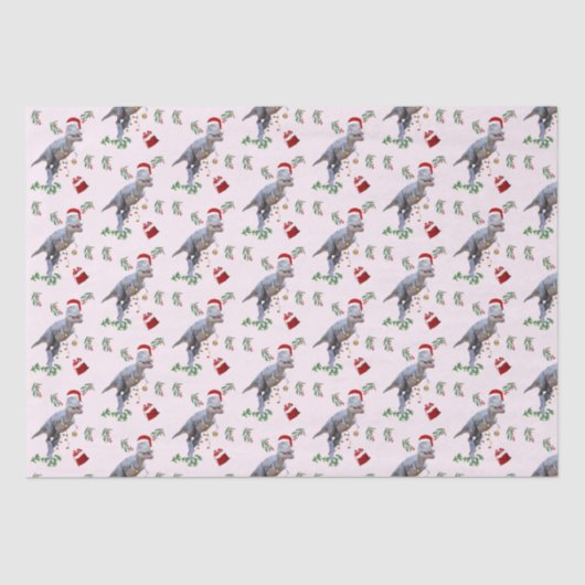 Dinosaur Christmas Tissue Paper 薄葉紙 (正面)