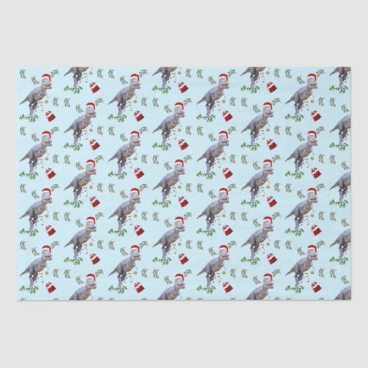 Dinosaur Christmas Tissue Paper 薄葉紙 (正面)