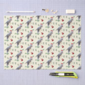 Dinosaur Christmas Tissue Paper 薄葉紙 (クラフト)