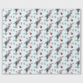 Dinosaur Christmas Wrapping Paper Roll ラッピングペーパー (フラット)