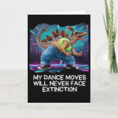 Dinosaur Dance Funny Dancing Dino  カード (正面)