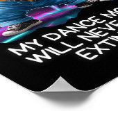 Dinosaur Dance Funny Dancing Dino  ポスター (角)