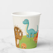 Dinosaur Dig Dino Birthday Party Cups 紙コップ (正面)
