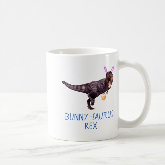 Dinosaur Easter Bunny T Rex Tyrannosaurus Funny T  コーヒーマグカップ (右)
