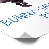 Dinosaur Easter Bunny T Rex Tyrannosaurus Funny T  ポスター (角)