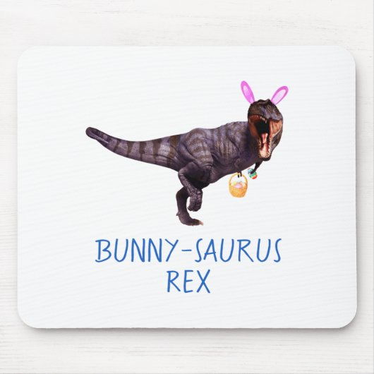 Dinosaur Easter Bunny T Rex Tyrannosaurus Funny T  マウスパッド (正面)