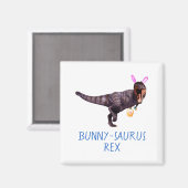 Dinosaur Easter Bunny T Rex Tyrannosaurus Funny T  マグネット (正面/裏面)