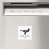 Dinosaur Easter Bunny T Rex Tyrannosaurus Funny T  マグネット (インサイチュ (食洗機))