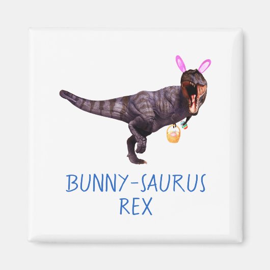 Dinosaur Easter Bunny T Rex Tyrannosaurus Funny T  マグネット (正面)