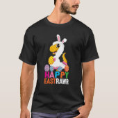 Dinosaur Easter Day Eggs cellent Happy East Rawr r Tシャツ (正面)