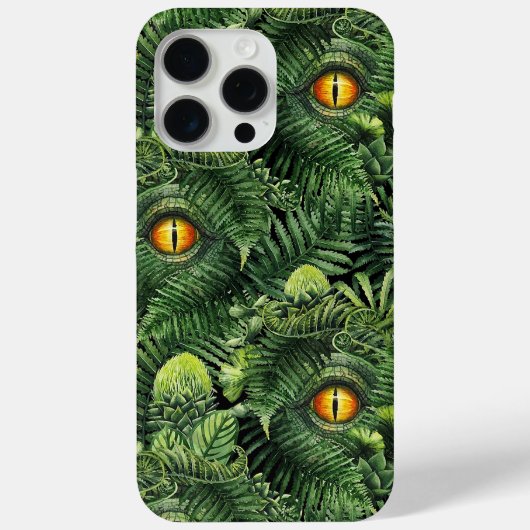 Dinosaur Eyes Green Plants Ancient Creature Art Case-Mate iPhoneケース (裏面)