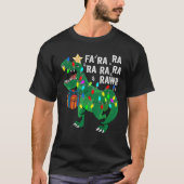 Dinosaur Fa Ra Ra Rawr Rawr Dinosaur T Rex Christm Tシャツ (正面)