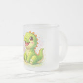 Dinosaur Frosted Glass Mug フロストグラスマグカップ (正面右)