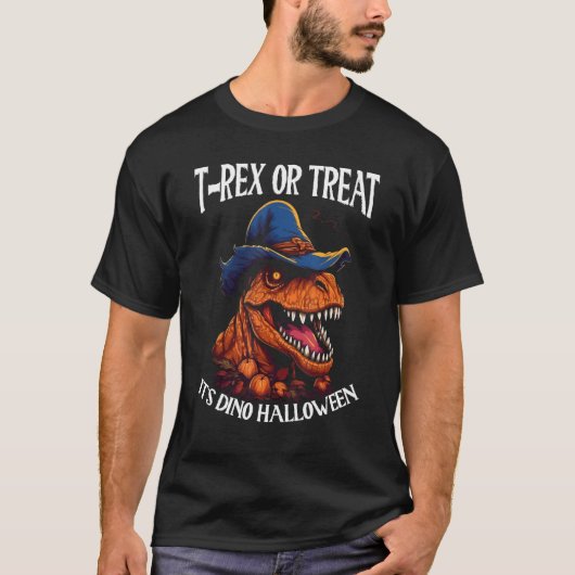 Dinosaur Halloween Costume Dino Halloween Pumpkin Tシャツ (正面)