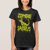 Dinosaur Halloween Costume Dino Halloween Zombie D Tシャツ (正面)