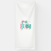 Dinosaur Happy Birthday Boy Banner Editable 横断幕 (縦)