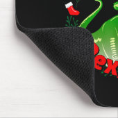 Dinosaur Holiday Merry Christmas Juric Tyrannosaur マウスパッド (コーナー)