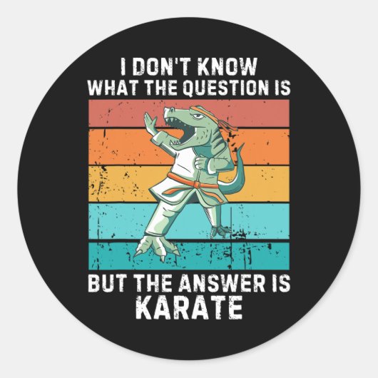 Dinosaur I Don't Know The Question Is The Answer I ラウンドシール (正面)