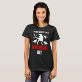 Dinosaur I Love Dinosaurs Roaring Rex Dino Tシャツ (正面フル)