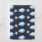 Dinosaur in watercolor Baby Shower invite. 招待状 (裏面)