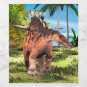 Dinosaur Kentrosaurus ワインラベル (シングルラベル)