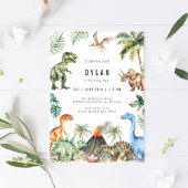 Dinosaur Kids Birthday Party Invitation 招待状