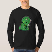 Dinosaur Lover Cute Triceratops Premium Tシャツ (正面)