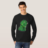 Dinosaur Lover Cute Triceratops Tシャツ (正面フル)