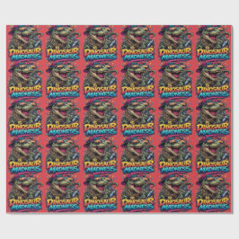 Dinosaur Madness — Party Animal T‑Rex Graphic ラッピングペーパー