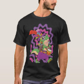 Dinosaur Mardi Gras Party Parade Shenanigans Carni Tシャツ (正面)