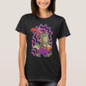 Dinosaur Mardi Gras Party Parade Shenanigans Carni Tシャツ (正面)
