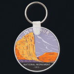 Dinosaur National Monument Vintage Circle  キーホルダー<br><div class="desc">Dinosaur vector artwork design. The park contains over 800 paleontological sites and has fossils of dinosaurs including Allosaurus,  Deinonychus,  Abydosaurus,  and various sauropods.</div>