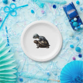dinosaur on turtle Copy ペーパープレート (パーティー)