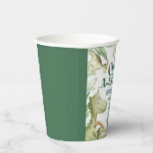 Dinosaur One-A-Saurus Boy 1st Birthday Party Invit 紙コップ (右)