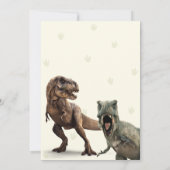 Dinosaur Party Animals Kids Birthday   招待状 (裏面)