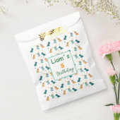 Dinosaur Party Favor Bags フェイバーバッグ (封をした状態)