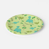 Dinosaur Party Supplies ペーパープレート (アングル)