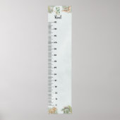 Dinosaur Personalized Name Monogram R Growth Chart ポスター (正面)