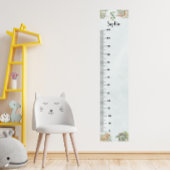 Dinosaur Personalized Name Monogram S Growth Chart ポスター